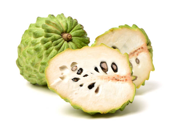 Custard apple isolated on white background,annona